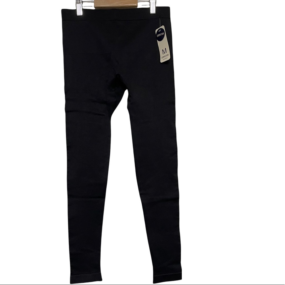 NWT Women’s Empetur black seamless comfort mid-waist shaping leggings
